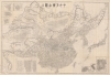 1894 Kishida Large Folding Map of Qing China and East Asia