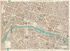 1986 Blondel La Rougery Bird's-Eye View Map of Paris, France