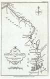 1776 Baldwin Map of Benedict Arnold's Expedition to Quebec