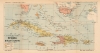 1898 Vallardi Map of Cuba and Puerto Rico During the Spanish-American War