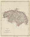 1854 Pharoah and Company Map of the Guntur District of Andhra Pradesh, India
