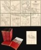 1842 Derfelden 9-Sheet Map of the East Indies (cased in red leather)