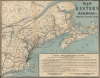 1882 Rand Avery Map of the Eastern Railroad, New England and Eastern Canada