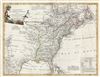 1785 Boudet Map of the United States showing Jefferson's Proposed States