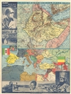 1935 Melantrich Czech Map of Eithiopa illustrating the Second Italo-Abyssinian War