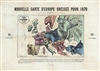 1870 Hadol Satirical Map of Europe