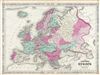 1864 Johnson Map of Europe