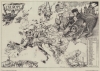 1939 Vlaanderen Serio-Comic Map of Europe at the Outbreak of World War II