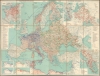 1947 Tschudi Map of World War II Campaigns in Europe and North Africa