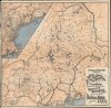 1899 'Boston and Maine R.R. Map' of Maine and New Hampshire Hunting Resorts