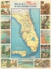 1942 AAA Pictorial Road Map of Florida