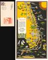 1933 Florida East Coast Railroad Pictorial Map of Florida