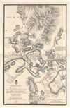 1874 Merrill Map of the Battle of Franklin during the American Civil War