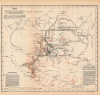 1895 Rock Map of Guatemala, Mexico, Belize Border