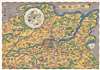 1939 Nishijima Pictorial Map of Harbin, Northern Manchuria