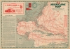 1946 McGregor Hurricane Map of the Caribbean Sea and the Eastern United States