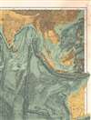 Physiographic Diagram of the Indian Ocean.  The Red Sea, the South China Sea, the Sulu Sea and the Celebes Sea. - Alternate View 3 Thumbnail
