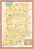 1954 Department of Conservation and Lee Carter Pictorial Map of Indiana