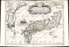 1692 Coronelli Map of Japan and Korea