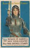 1918 Haskell Coffin World War I Joan of Arc Propaganda Broadside