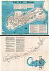 1941 Leiser, Jr. City Map or Plan of Key West, Florida