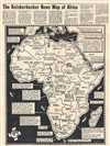 1938 Sparland Braodsheet Pictorial Map of Africa