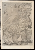 1632 / 1647 Famiano Strada Leo Belgicus Map of the Netherlands in its first, Rome Edition