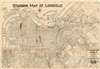 1921 William Bridges Hunter Map of Louisville, Kentucky