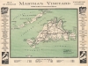 Road Map of Martha's Vineyard Island, Massachusetts. - Main View Thumbnail