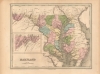 1846 Bradford Map of Maryland