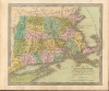 1842 Greenleaf Map of Massachusetts, Connecticut, Rhode Island