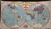 1905 T. D. Collins Missionary Map of the World (on cloth)