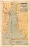 1889 Boudousquie Map of Mobile Bay, Alabama