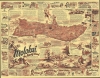 1977 Alseth Pictorial Map of Moloka'i, Hawaii