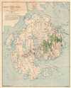 1911 Bates, Rand, and Jaques Map of Mount Desert Island, Maine