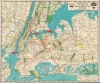 1939 Hagstrom Map of New York City, w/ Never-Built 'Battery-Brooklyn Bridge'