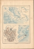 1890 Vorzet Map of Nashville, Tennessee, Galveston, Texas, and Barshear City, Louisiana