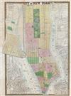 1866 Baldwin Map of New York City, New York