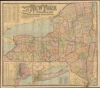 1902 National Publishing Company Map of New York State