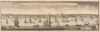 1761 London Magazine View of New York City, New York (after William Burris)