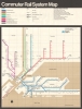 1974 Charysyn / Vignelli Station Map of New York City Commuter Rail System