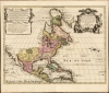 1708 De l'Isle / Schenk Map of North America