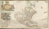 1732 Hermann Moll's famous 'Codfish Map' of North America