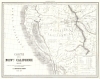1850 Hypolite Ferry Gold Rush Map of California (Utah, Nevada, Arizona, Oregon)