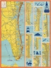 Map of the Ocean Drive. Atlantic City to Cape May, New Jersey. - Main View Thumbnail
