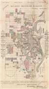 1887 Mann and Wolfe City Map or Plan of Omaha, Nebraska