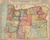 1911 George Cram Map of Oregon and the Oregon and Western Colonization Company