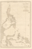 1840 Daussy Nautical Map of the Philippines, Celebes, and Maluku Islands