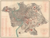 1887 Anonymous City Plan or Map of Rome, Italy