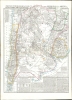 1856 Marzolla Map of Chile, Argentina, Paraguay, and Uruguay